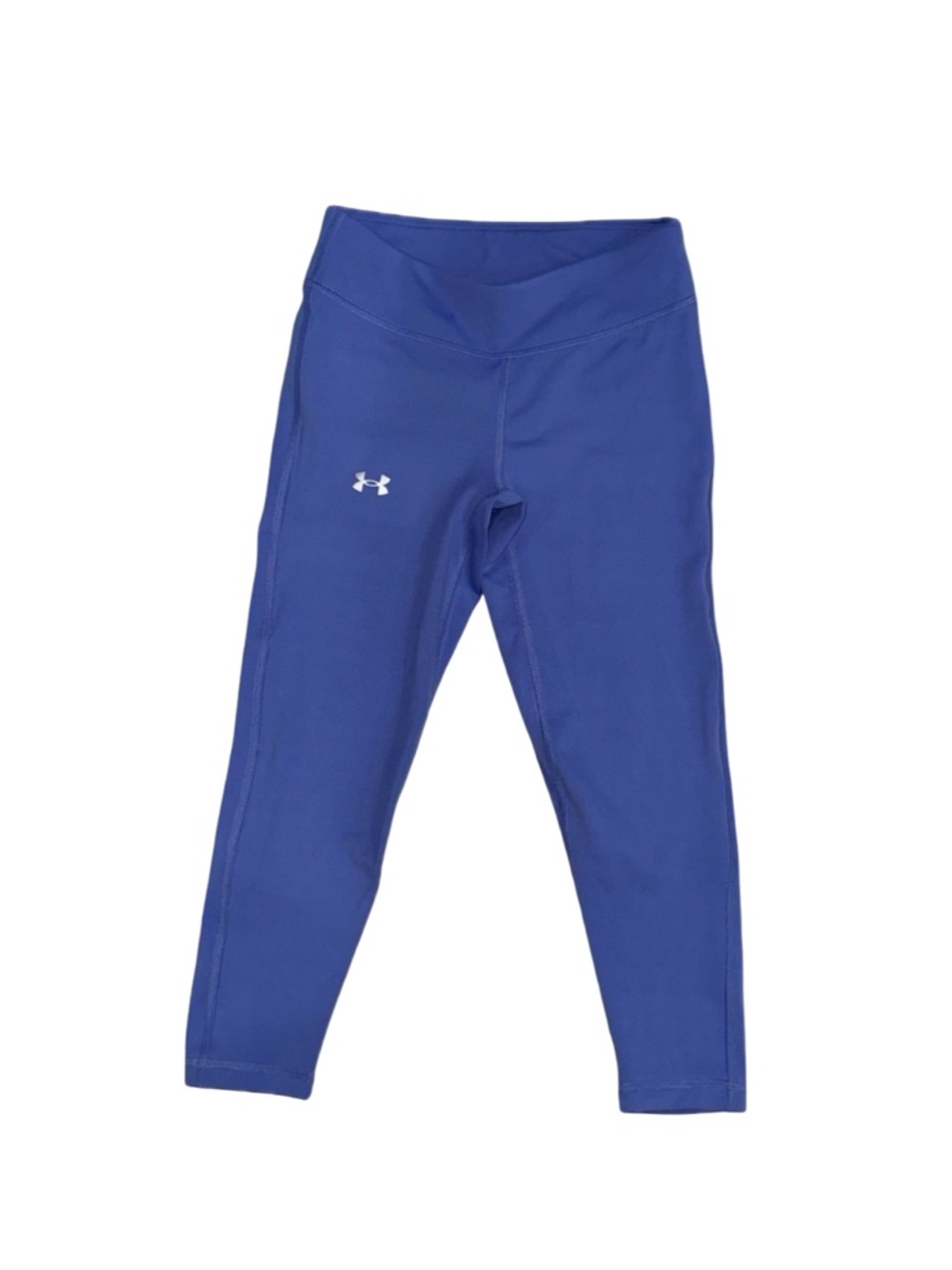 Under Armour Girls Athletic Leggings Blue YS Youth Small Performance Pants